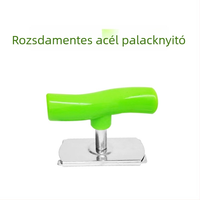 Többfunkciós rozsdamentes acél konzerv- és üvegnyitó, konyhai segéd, csúszásmentes fogantyú