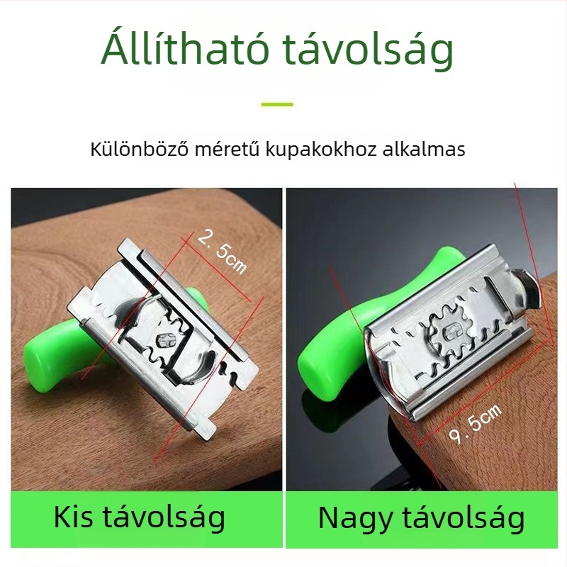 Többfunkciós rozsdamentes acél konzerv- és üvegnyitó, konyhai segéd, csúszásmentes fogantyú