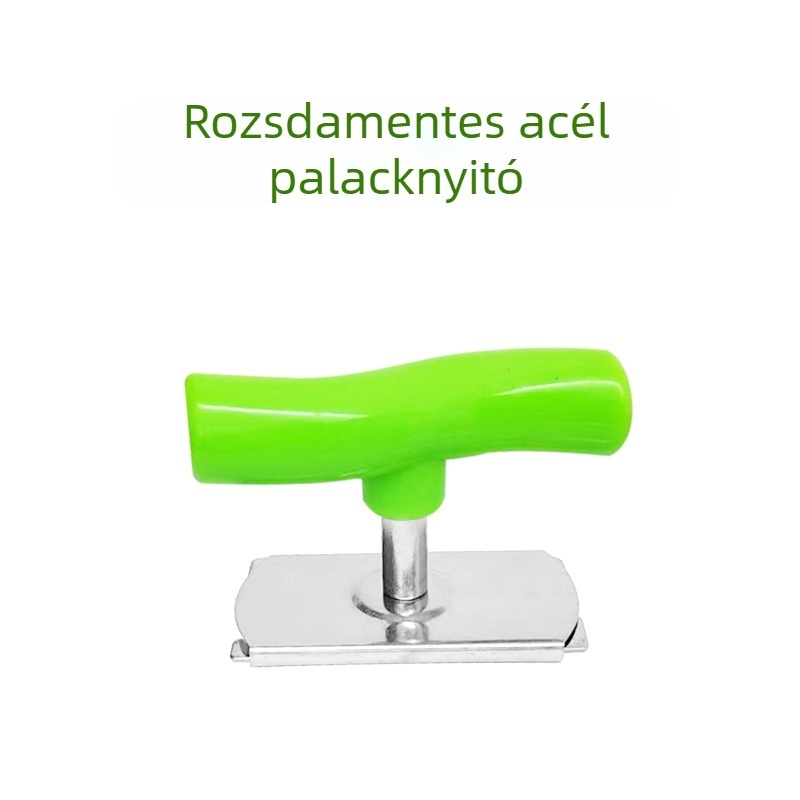 Többfunkciós rozsdamentes acél konzerv- és üvegnyitó, konyhai segéd, csúszásmentes fogantyú
