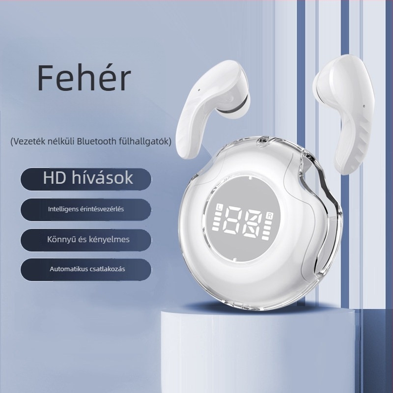 Bluetooth true wireless sportfülhallgató, fülben illeszkedő, zajszűrés, kiváló hangzás, híváskezelés, sportos dizájn, kompatibilis okostelekkel