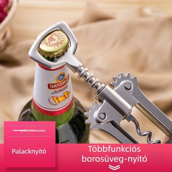 Többfunkciós falra szerelhető bor- és sörnyitó