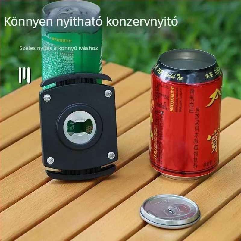 Új kreatív négy az egyben multifunkcionális konzerv- és üvegnyitó – italokhoz, hordozható otthonra és kültérre