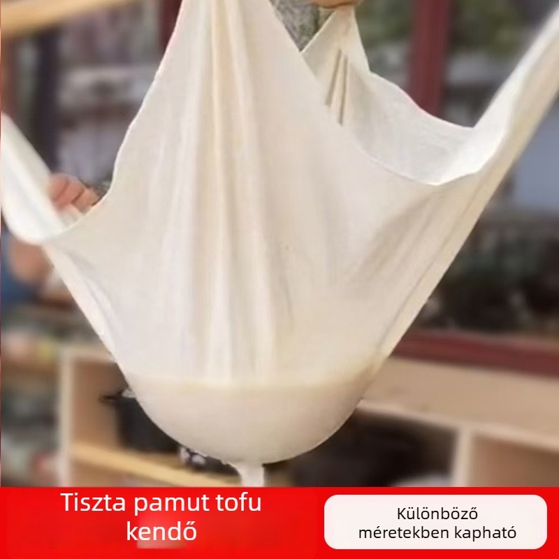 100% pamut géz tofu becsomagoláshoz, szójatej szűréséhez, por elleni védelemhez és rizs gőzöléséhez; élelmiszer-minőségű fehér pamutanyag