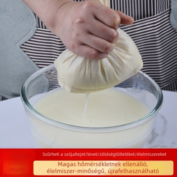100% pamutból készült szűrőzsák szójatejhez és tofu szűrő – ultra vékony konyhai szűrőzsák főzetekhez és infúziókhoz