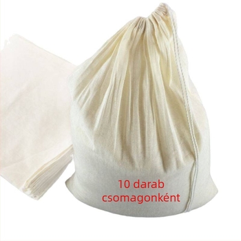 100% pamutból készült szűrőzsák szójatejhez és tofu szűrő – ultra vékony konyhai szűrőzsák főzetekhez és infúziókhoz