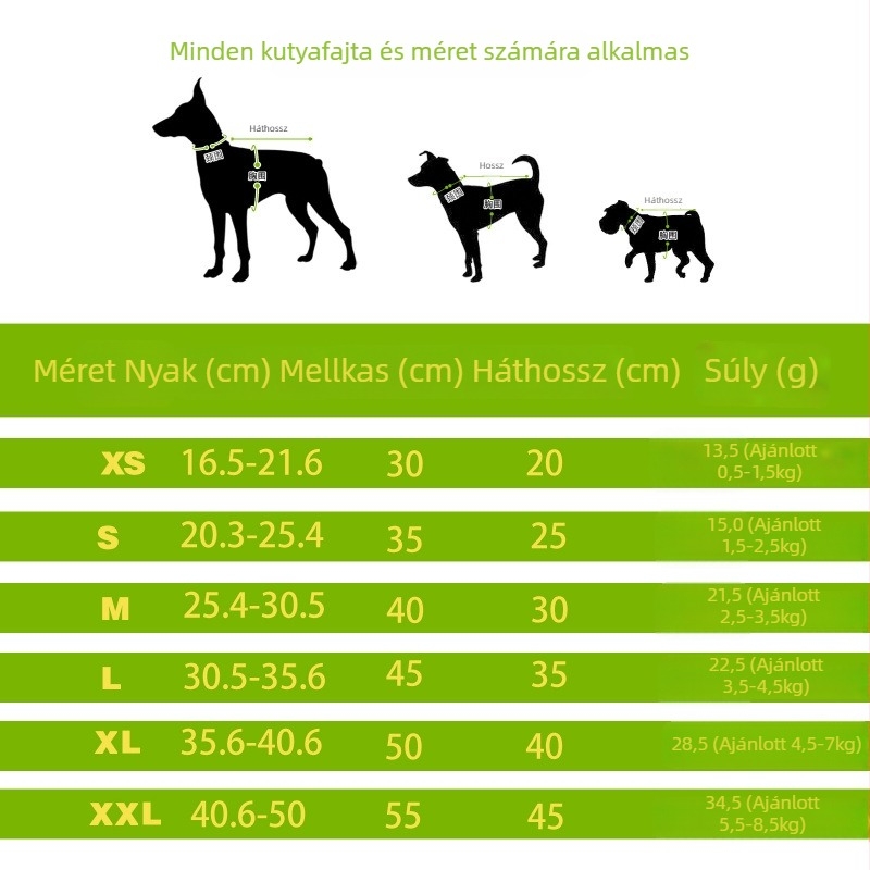 Pamutból készült kutyavest kis testűeknek, tavasz–ősz és téli viselet, pórához illeszkedő