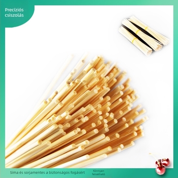 Egyszer használatos bambusznyársak grillhez és gyümölcsökhöz, 15-30 cm hosszúságú, 2,5-4 mm vastagságú