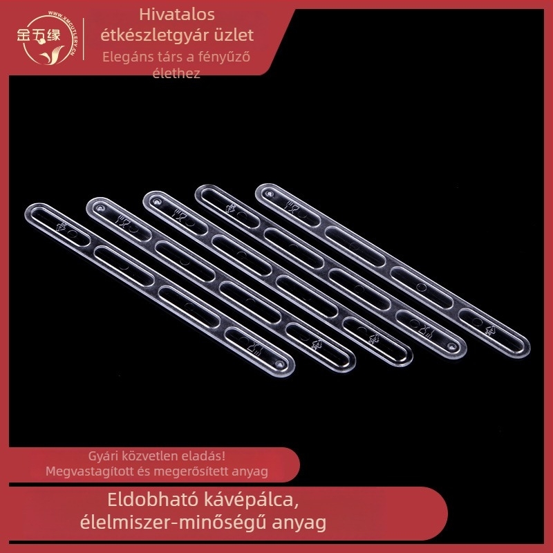 Egyszer használatos műanyag kávékeverő pálcikák