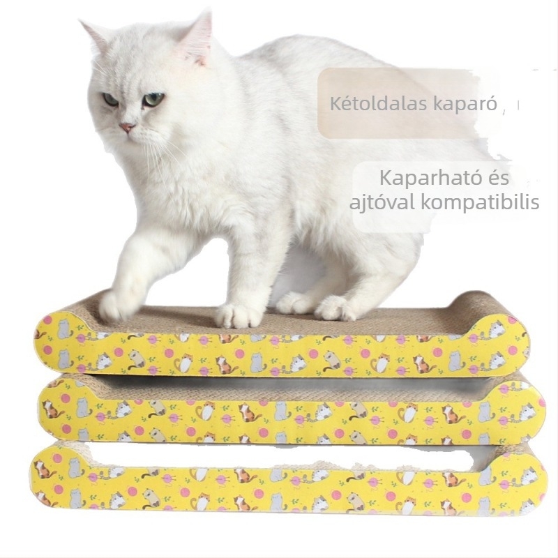 Macska kaparó deszka hullámkartonból, kanapé-stílusú, függőleges állvány, kopásálló, nagy méret