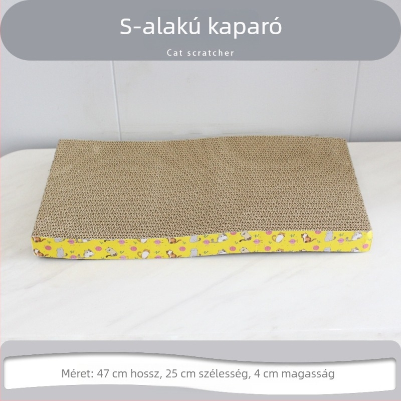 Macska kaparó deszka hullámkartonból, kanapé-stílusú, függőleges állvány, kopásálló, nagy méret
