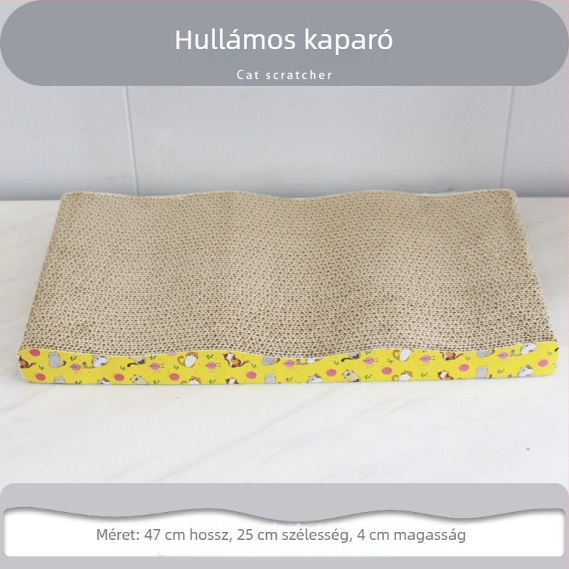 Macska kaparó deszka hullámkartonból, kanapé-stílusú, függőleges állvány, kopásálló, nagy méret