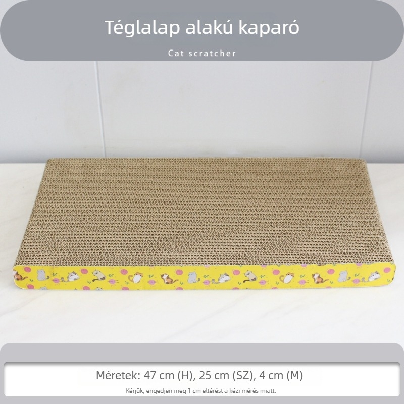 Macska kaparó deszka hullámkartonból, kanapé-stílusú, függőleges állvány, kopásálló, nagy méret