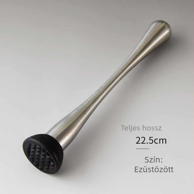 Rozsdamentes acél muddler koktélokhoz, gyümölcsökhöz és citromhoz, jégzúzó pálca tej-tea üzletek számára