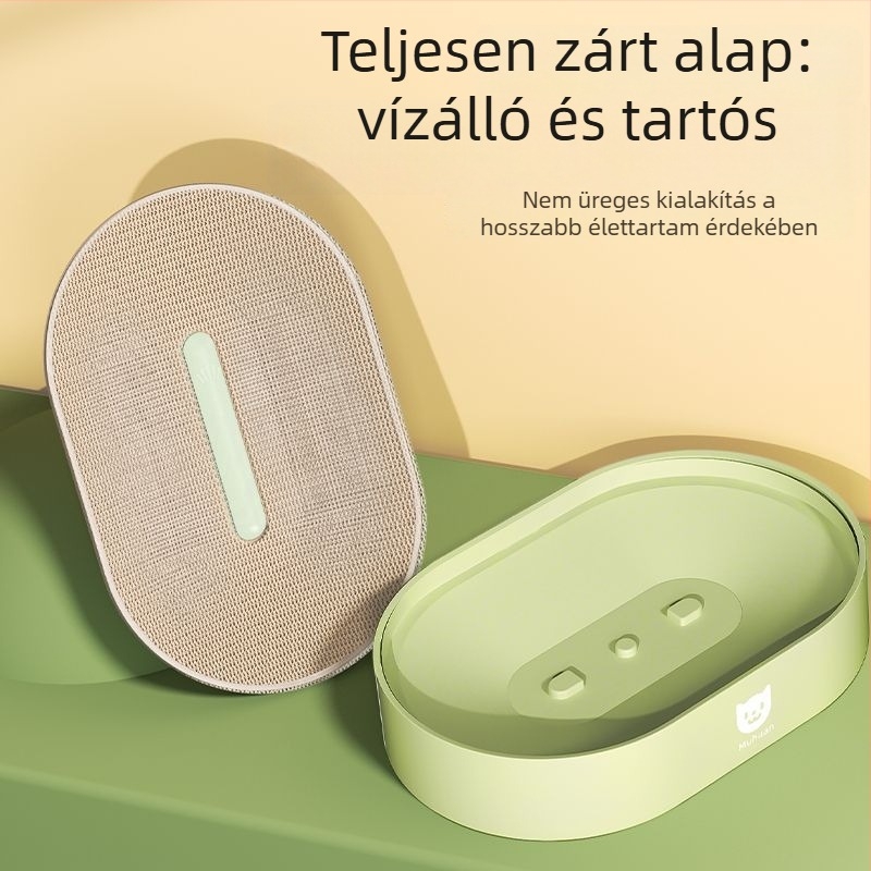 Többfunkciós macska karmolódeszka hullámkartonból, macska odúval és karmok ápolására — kopásálló, szálmentes