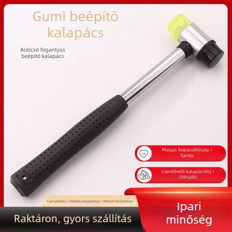 Kerek fejű gumikalapács DIY növényi nyomtatáshoz és otthoni dekorációhoz, kézzel készített eszköz