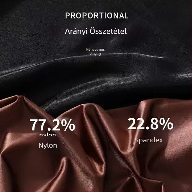 Future Family Férfiaknak szatén Ice Silk boxer briefek, könnyűek és puhák, középmagas derék, egyszínű
