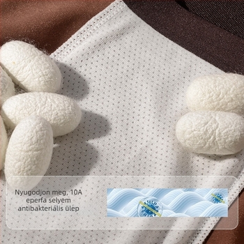 Férfiaknak készült lélegző Ice Silk selyemszatén boxer alsó, antibakteriális ágyékrésszel, középmagas derekú