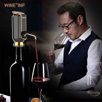 WINF+INF Elektromos automata bordekanter, rozsdamentes acél, 1000 ml feletti kapacitás, fekete, ajándékdoboz
