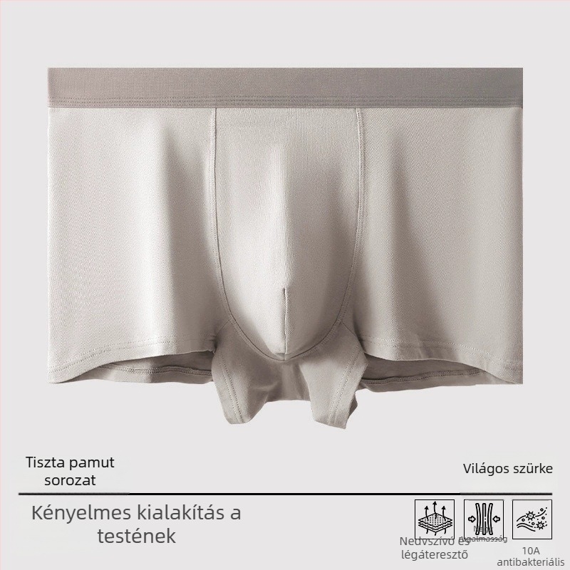 Férfi pamut alsónemű, a bőr érzete, varrás nélküli, magas elasztikus derekú, antibakteriális ágyéktáj, lélegző, 4XL