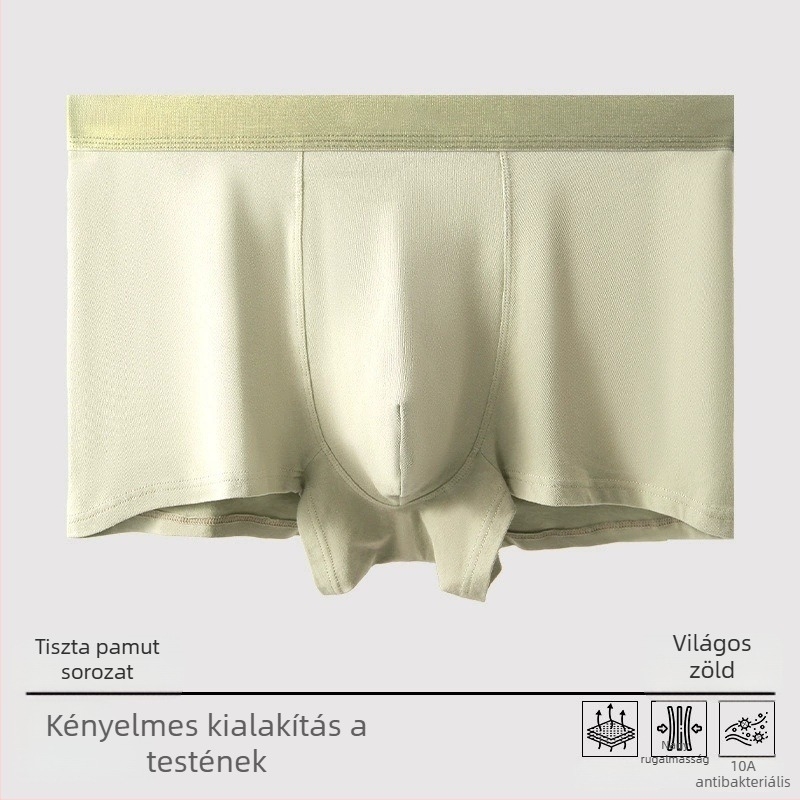 Férfi pamut alsónemű, a bőr érzete, varrás nélküli, magas elasztikus derekú, antibakteriális ágyéktáj, lélegző, 4XL