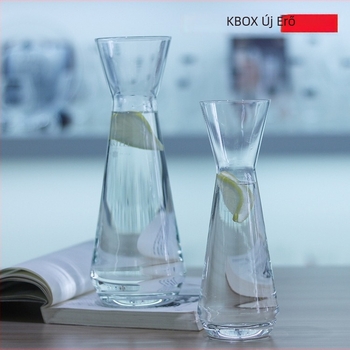 KBOX kristály dekanter logótestreszabással, bár italadagoló, 801–900 ml, fehér, színes dobozos csomagolás