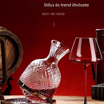 Forgó bordekantáló - üveg, modern minimalist stílus