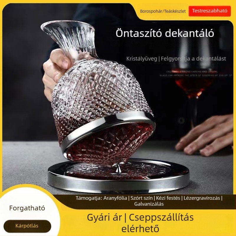 Forgó bordekantáló - üveg, modern minimalist stílus