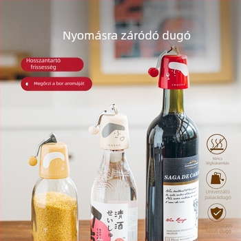 Elephant Brand szilikon bordugó, univerzális a vörösborhoz és a szódavízhez