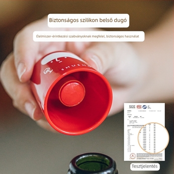 Elephant Brand szilikon bordugó, univerzális a vörösborhoz és a szódavízhez