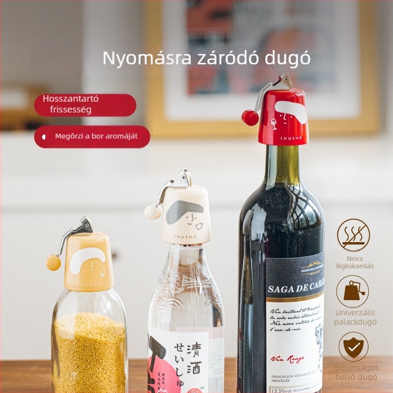 Elephant Brand szilikon bordugó, univerzális a vörösborhoz és a szódavízhez