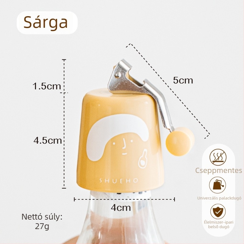 Elephant Brand szilikon bordugó, univerzális a vörösborhoz és a szódavízhez