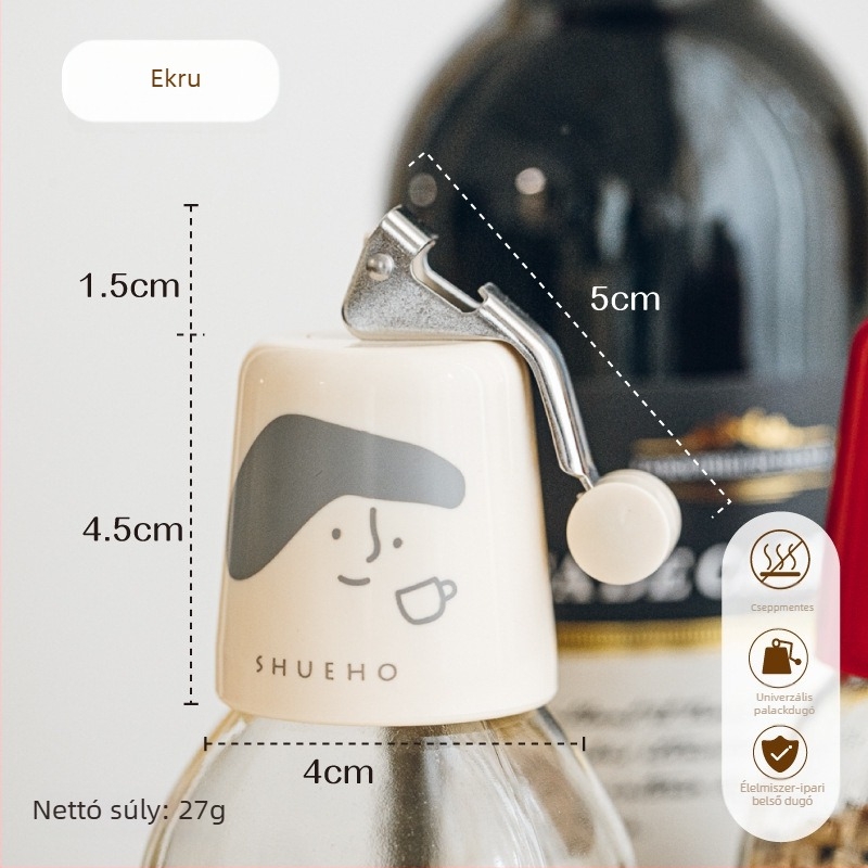 Elephant Brand szilikon bordugó, univerzális a vörösborhoz és a szódavízhez