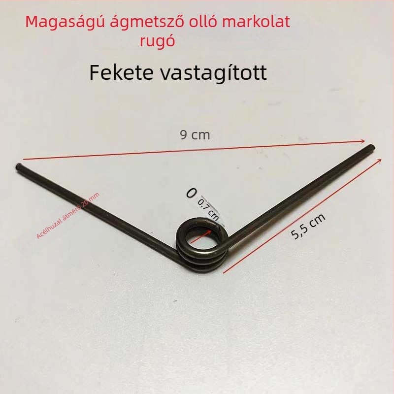 Magas ágak metszőolló rugós fogantyúval — gyümölcsfa metszőolló, V alakú megerősített rugó, ergonómikus nyél