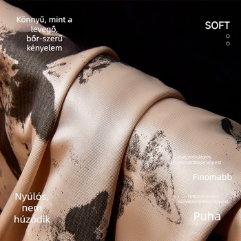 Butterfly Aro férfi lazán szabott szatén pizsama rövidnadrág otthonra, luxus szatén, nagy méret