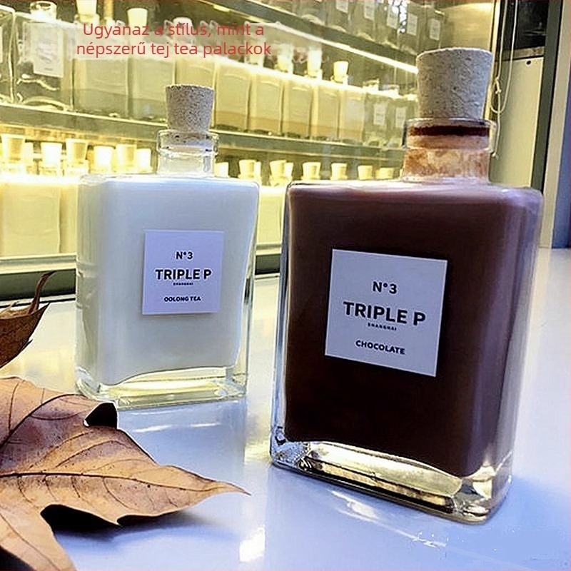 Üveges borosüveg, üres, otthoni erjesztésre alkalmas, négyszögletes, 200 ml vagy 280 ml, fa dugóval.