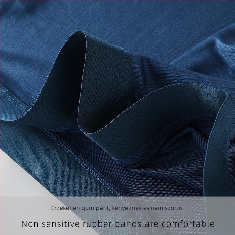 100% mulberry selyem férfi boxerek, kettős rétegű selyem ágyékrész, lélegző, lazább szabás
