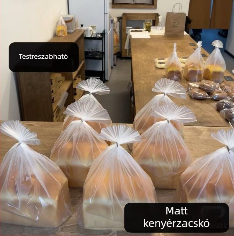 450 g matt átlátszó kenyértáska sütéshez – torták, desszertek, sütemények, kekszek és édességek számára