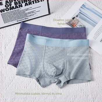 Férfi pamut boxer, 60S pamut, jacquard szövés, középmagas derék