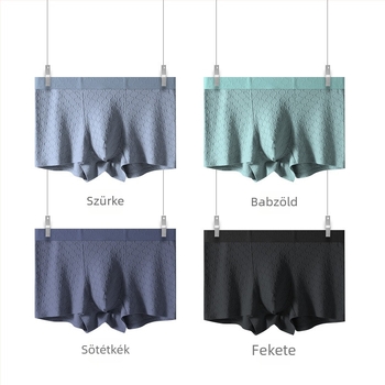 Férfi pamut boxer, 60S pamut, jacquard szövés, középmagas derék