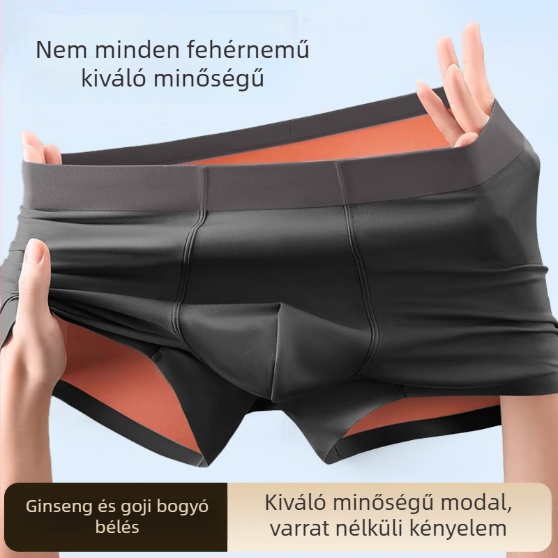 3 darab férfi boxeralsó, 120S modal, antibakteriális, lélegző, nagy méretű