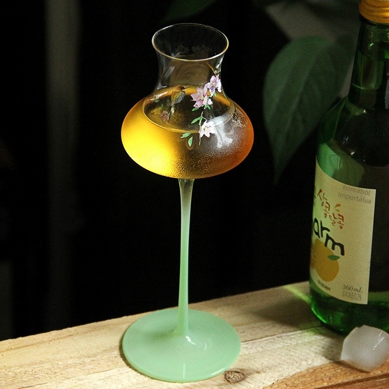 Kristály pezsgőpohár kóstoláshoz és koktélokhoz, hosszú lábú, 101–200 ml kapacitás, nemzeti trend stílus