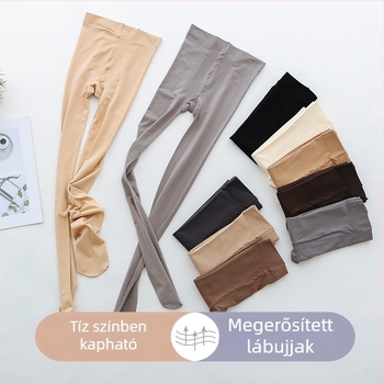 Bársonyos közepesen vastag tavasz–ősz harisnyanadrág, lábfejhez illeszkedő, extra nagy méret, ultra rugalmas, bőrszínű