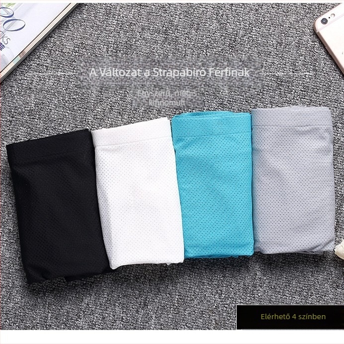 Férfiak Ice Silk varrat nélküli boxeralsó, ultra vékony, lélegző, antibakteriális
