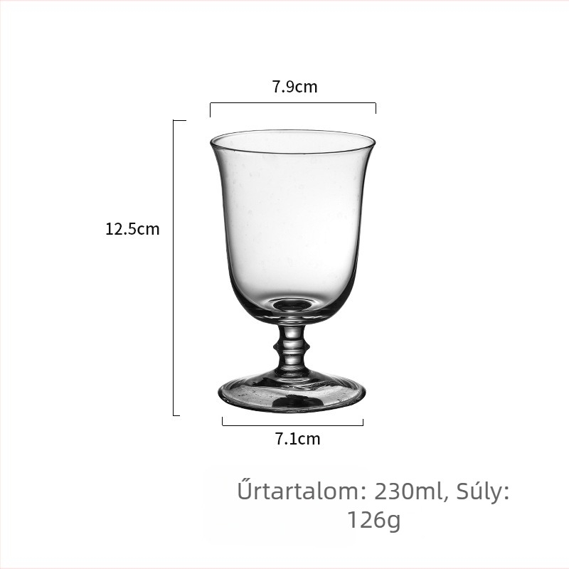 Kristály pohár koktélokra, prémium bárpohár koktélokhoz és gyümölcslevekhez, 200–300 ml, modern minimalista dizájn