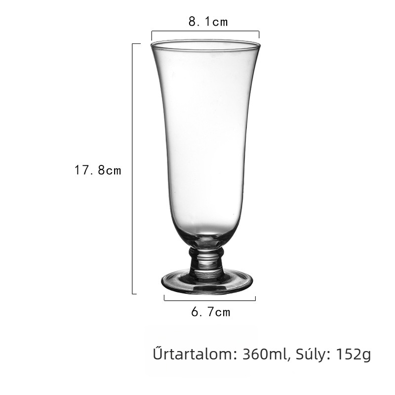 Kristály pohár koktélokra, prémium bárpohár koktélokhoz és gyümölcslevekhez, 200–300 ml, modern minimalista dizájn