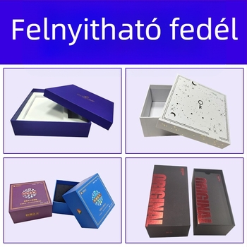 Prémium mooncake és teás ajándékdoboz ég és föld fedéllel