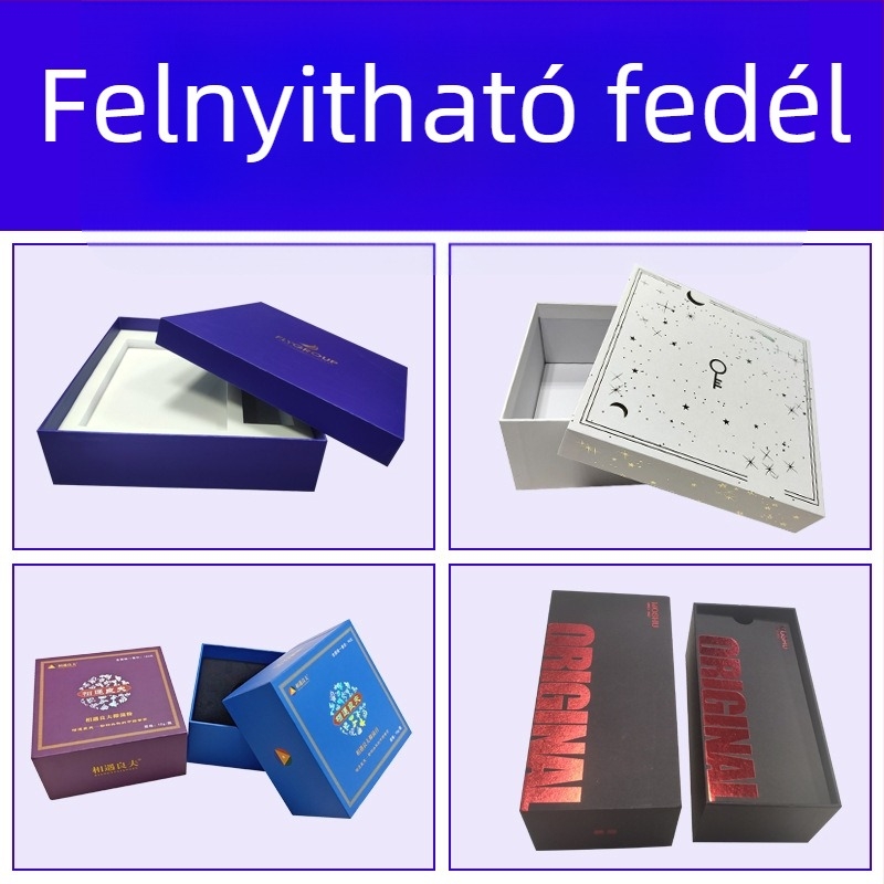 Prémium mooncake és teás ajándékdoboz ég és föld fedéllel