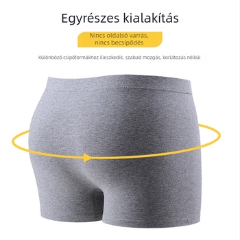Jiachuan 100% pamut férfi boxer brief, varrás nélküli, antibakteriális ágyékrész, középmagas derék, lélegző és kényelmes