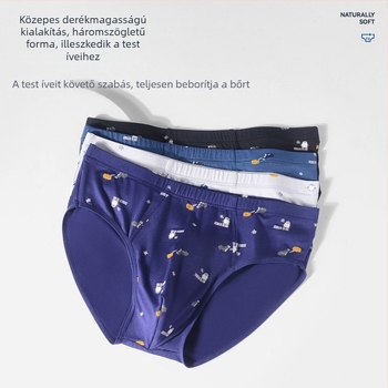 Férfi modal alsónadrág középmagas derekú, lélegző, antibakteriális, gyorsan száradó