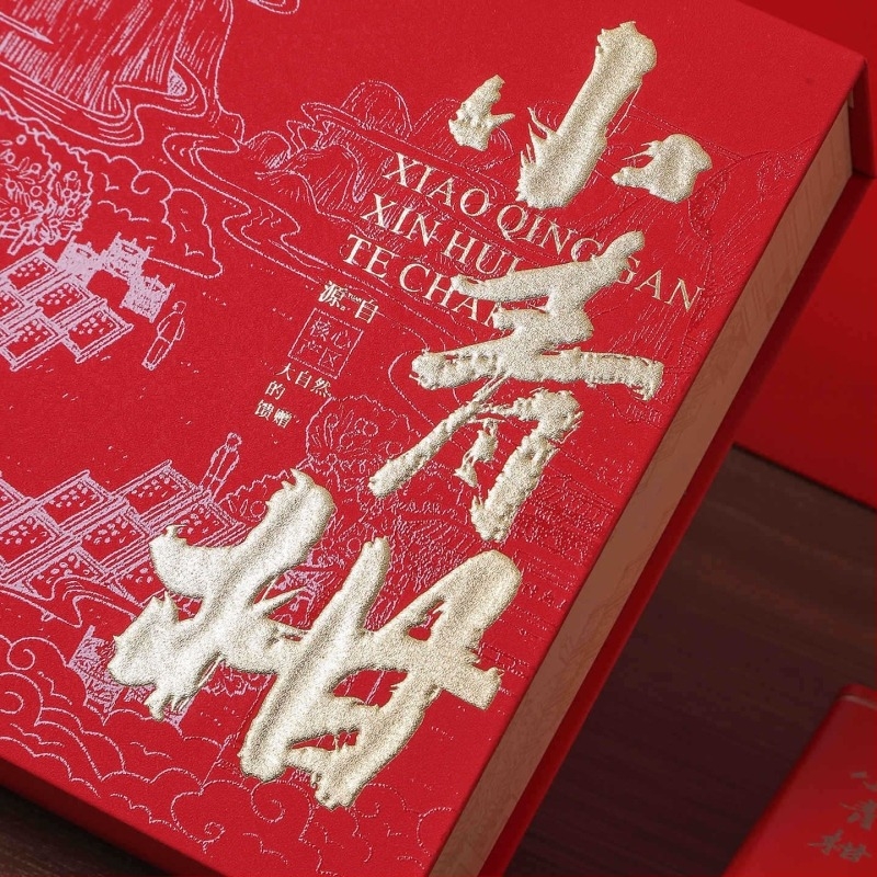 2026 prémium fekete tea Xinhui különlegességgel – kis zöld mandarin tea-darabok, 18 vagy 28 darab, teás csomagolású doboz, ajándékdoboz, üres doboz